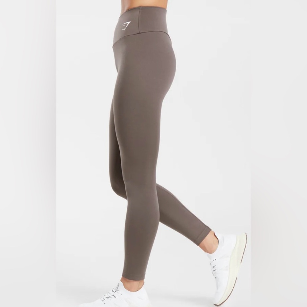 Gymshark Gray High-Rise Bike Shorts Performance Fit